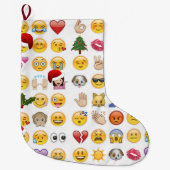 Kerstmis Emoji's Kerstkous Grote Kerstsok (Voorkant)
