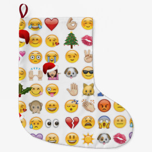 Kerstmis Emoji's Kerstkous Grote Kerstsok