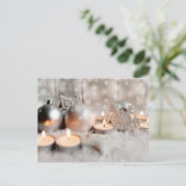 Kerstmis en advent-decoratie briefkaart (Staand voorkant)