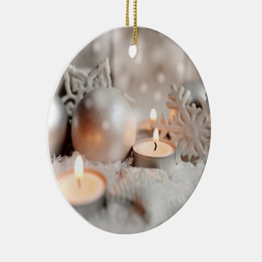 Kerstmis en advent-decoratie keramisch ornament (Rechts)