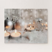 Kerstmis en advent-decoratie legpuzzel (Horizontaal)