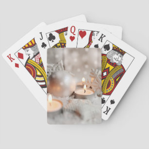 Kerstmis en advent-decoratie pokerkaarten