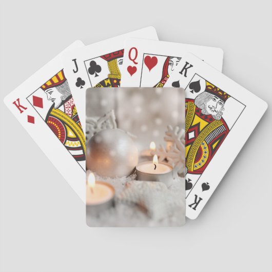 Kerstmis en advent-decoratie pokerkaarten (Achterkant)