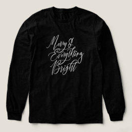 Kerstmis en Alles Helder Zwarte Kerstshirt Tri-Blend Shirt