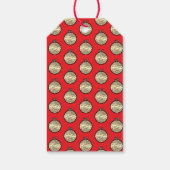 Kerstmis en banaan cadeaulabel (Achterkant)