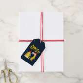Kerstmis en banaan cadeaulabel (Met Touw)