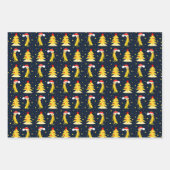 Kerstmis en banaan inpakpapier vel (Voorkant)