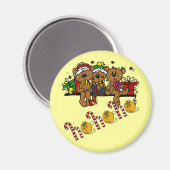 Kerstmis en Beren van Jingle Bells Magneet (Voorkant / Achterkant)