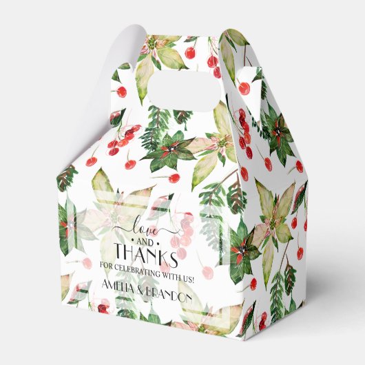 Kerstmis en Berries Bedankdoosjes (Voorkant Zijde)