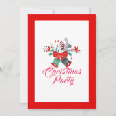 Kerstmis en bloemen Bouquet-feest Kaart (Achterkant)