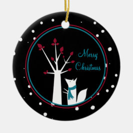 Kerstmis en -boom van ons Huis tot u Keramisch Ornament