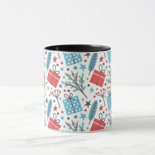 Kerstmis en cadeaupatroon mok (Midden)