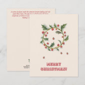 Kerstmis en de Kaart van Ladybugs (Voorkant / Achterkant)