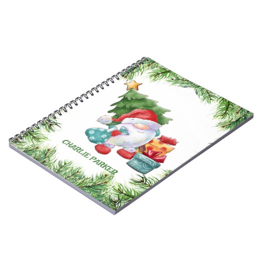 Kerstmis en de kerstkerstman notitieboek (Linkerzijde)