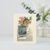 Kerstmis en de Rotische Kerk in sneeuw Briefkaart (Staand voorkant)