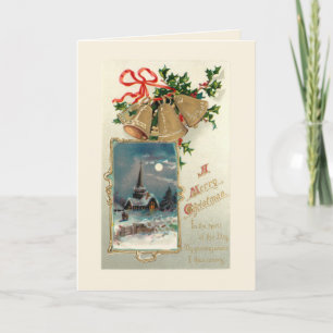 Kerstmis en de Rotische Kerk in sneeuw Feestdagen Kaart