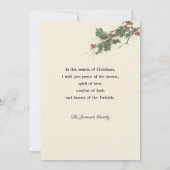 Kerstmis en de Rotische Kerk in sneeuw Feestdagenkaart (Achterkant)