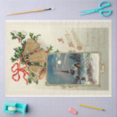 Kerstmis en de Rotische Kerk in sneeuw Tissuepapier (Craft)