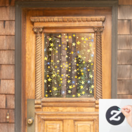 Kerstmis en deoratief nieuwjaarsfeest raamsticker