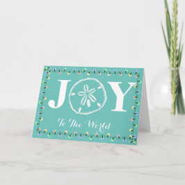 Kerstmis en Dollar-vakantiekaart voor de kust Feestdagen Kaart