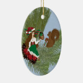 Kerstmis en eekhoorn Ornament (Rechts)