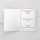 Kerstmis en een Happy-jaarkaart voor kerstmis Bedankkaart (Binnen)