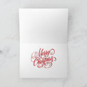 Kerstmis en feestdag Amerikaanse Afbeelding Vlag 8 Feestdagen Kaart (Binnen)