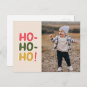 Kerstmis en feestdag Briefkaart met foto (Voorkant / Achterkant)