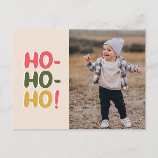 Kerstmis en feestdag Briefkaart met foto (Voorkant)