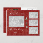 Kerstmis en feestdag fotokaart feestdagenkaart (Voorkant / Achterkant)