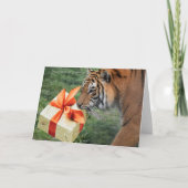 Kerstmis en feestdag met ingebouwde synchronisatie bedankkaart (Voorkant)