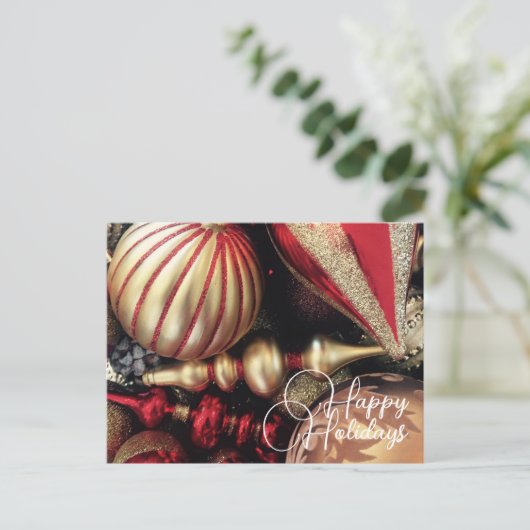 Kerstmis en feestdag Ornament Briefkaart (Staand voorkant)