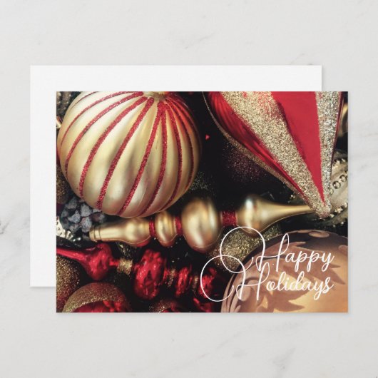 Kerstmis en feestdag Ornament Briefkaart (Voorkant / Achterkant)