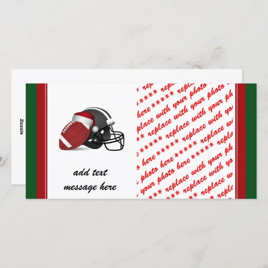 Kerstmis en Football Feestdagenkaart