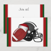 Kerstmis en Football Kaart (Voorkant / Achterkant)