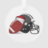 Kerstmis en Football Ornament (achterkant)