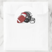 Kerstmis en Football Ronde Sticker (Tas)