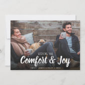 Kerstmis en foto van Joy Feestdagenkaart (Voorkant)