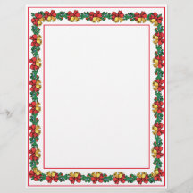 Kerstmis en Garland Letterhead