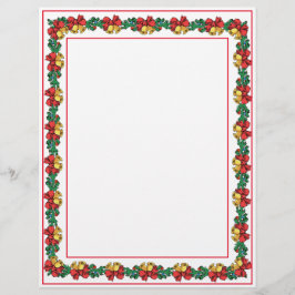 Kerstmis en Garland Letterhead