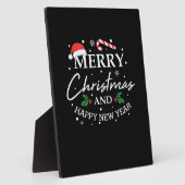 Kerstmis en gelukkig nieuwjaar fotoplaat (Zijkant)