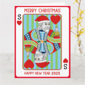 Kerstmis en gelukkig nieuwjaar kaart (Gele Bloem)