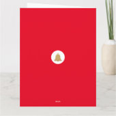 Kerstmis en gelukkig nieuwjaar kaart (Achterkant)