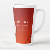 Kerstmis en gelukkig nieuwjaar latte mok (Rechts)