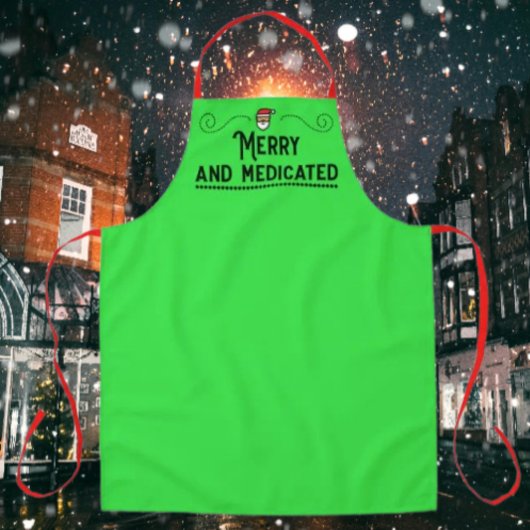 Kerstmis en gemediceerd vakantie kookschort schort