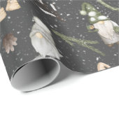 Kerstmis en gnomen cadeaupapier (Rol Hoek)