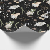 Kerstmis en gnomen cadeaupapier (Hoek)