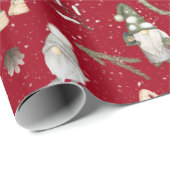 Kerstmis en gnomen cadeaupapier (Rol Hoek)