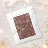 Kerstmis en goud bedankzakje (Geknipt)