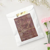 Kerstmis en goud bedankzakje (Gezegeld)